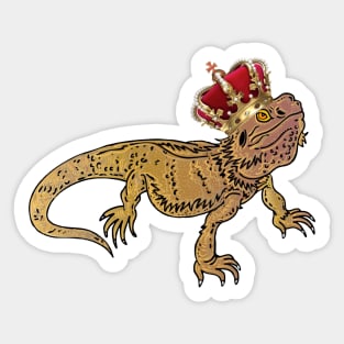 Bearded Dragon King Sticker